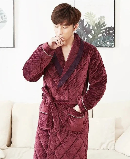 Peignoir luxueux bordeaux élégant pour détente s Peignoir et bain