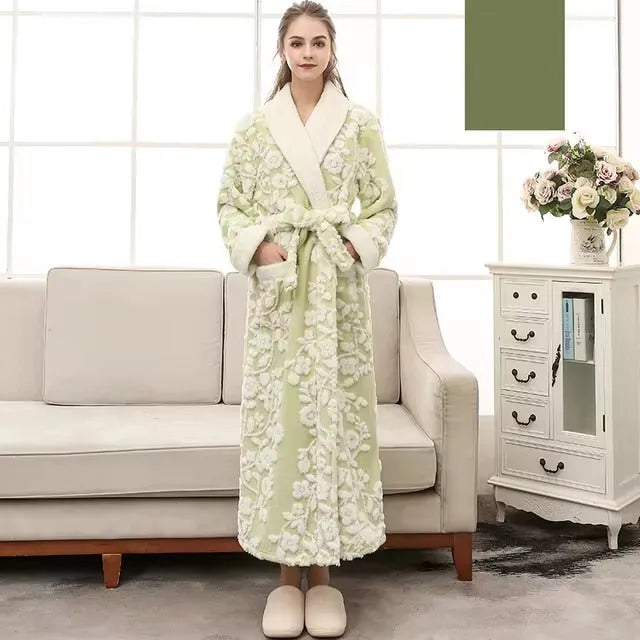 Peignoir luxueux long unisexe style élégant Peignoir et bain