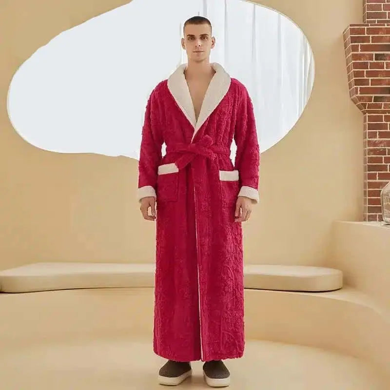 Peignoir luxueux long unisexe style élégant Peignoir et bain