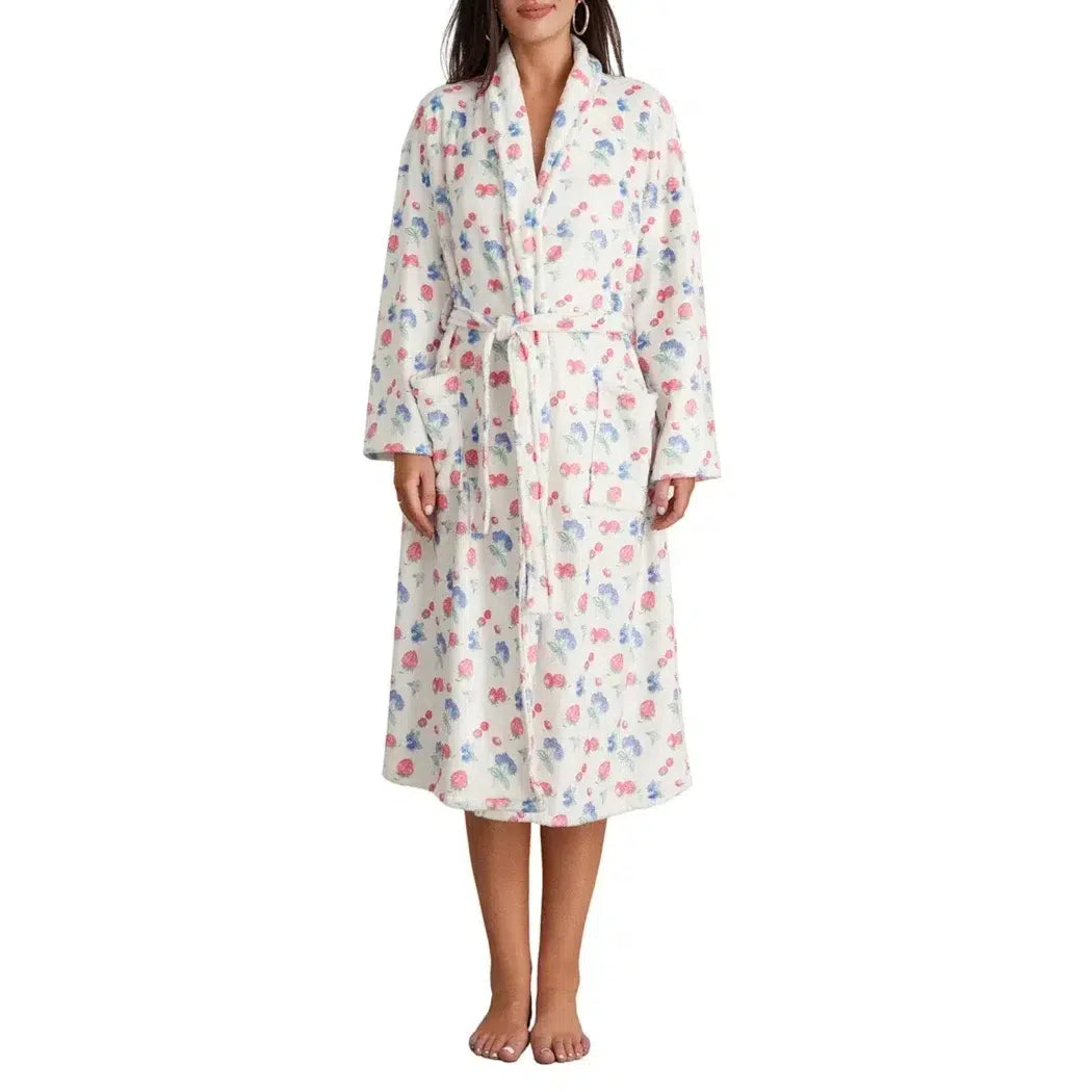 Peignoir motifs fleuris cocooning pour femme 1 / s Peignoir et bain