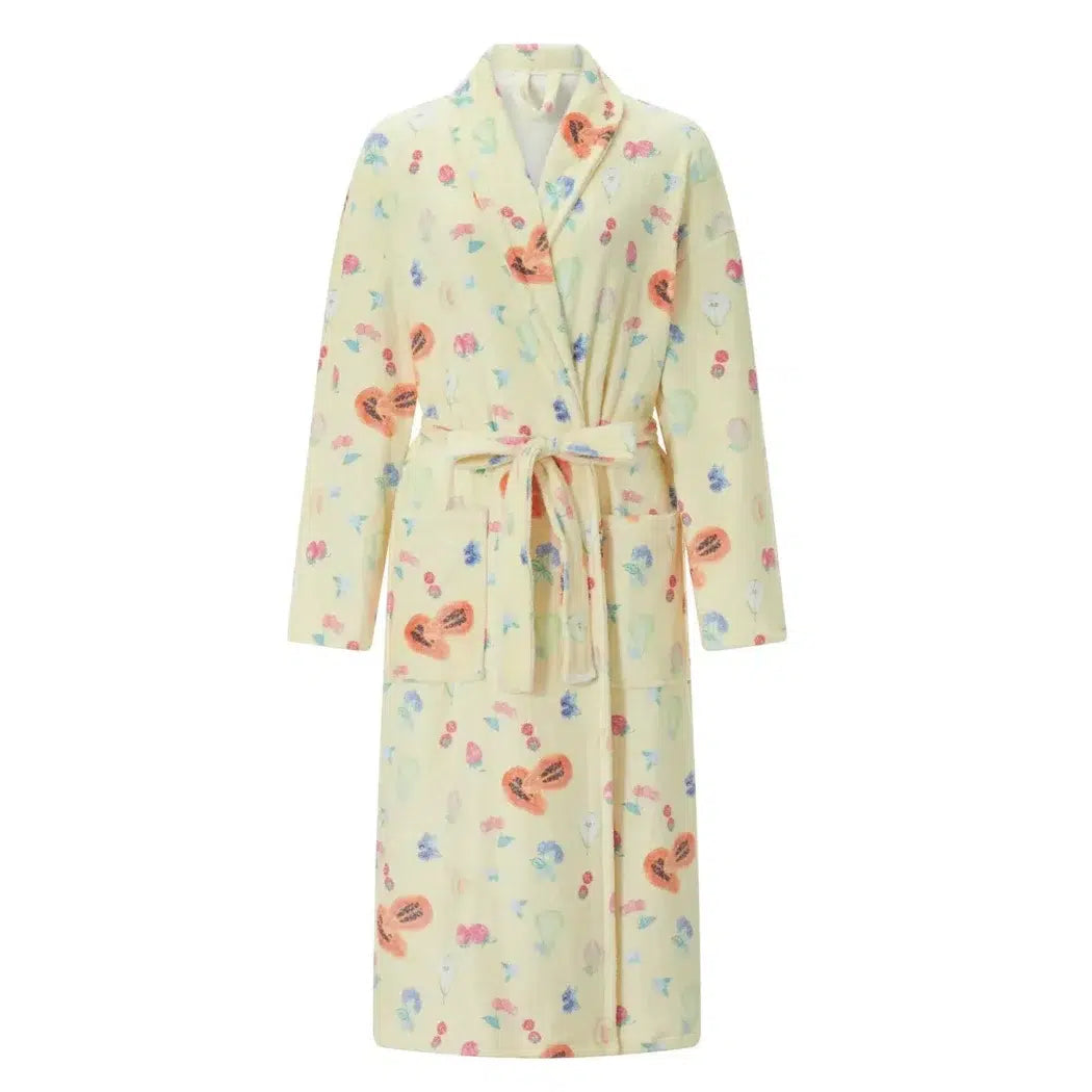 Peignoir motifs fleuris cocooning pour femme 2 / s Peignoir et bain