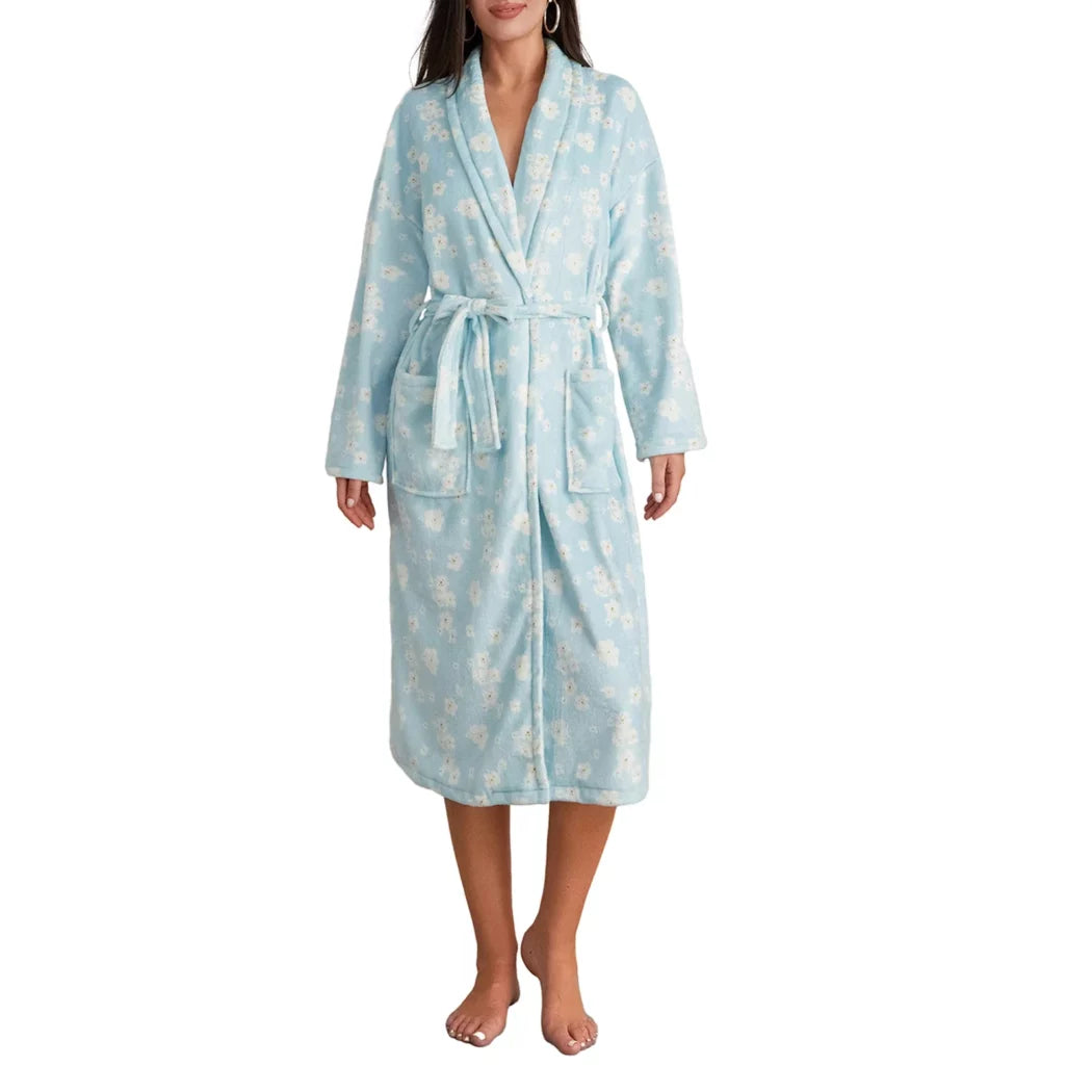 Peignoir motifs fleuris cocooning pour femme 3 / s Peignoir et bain