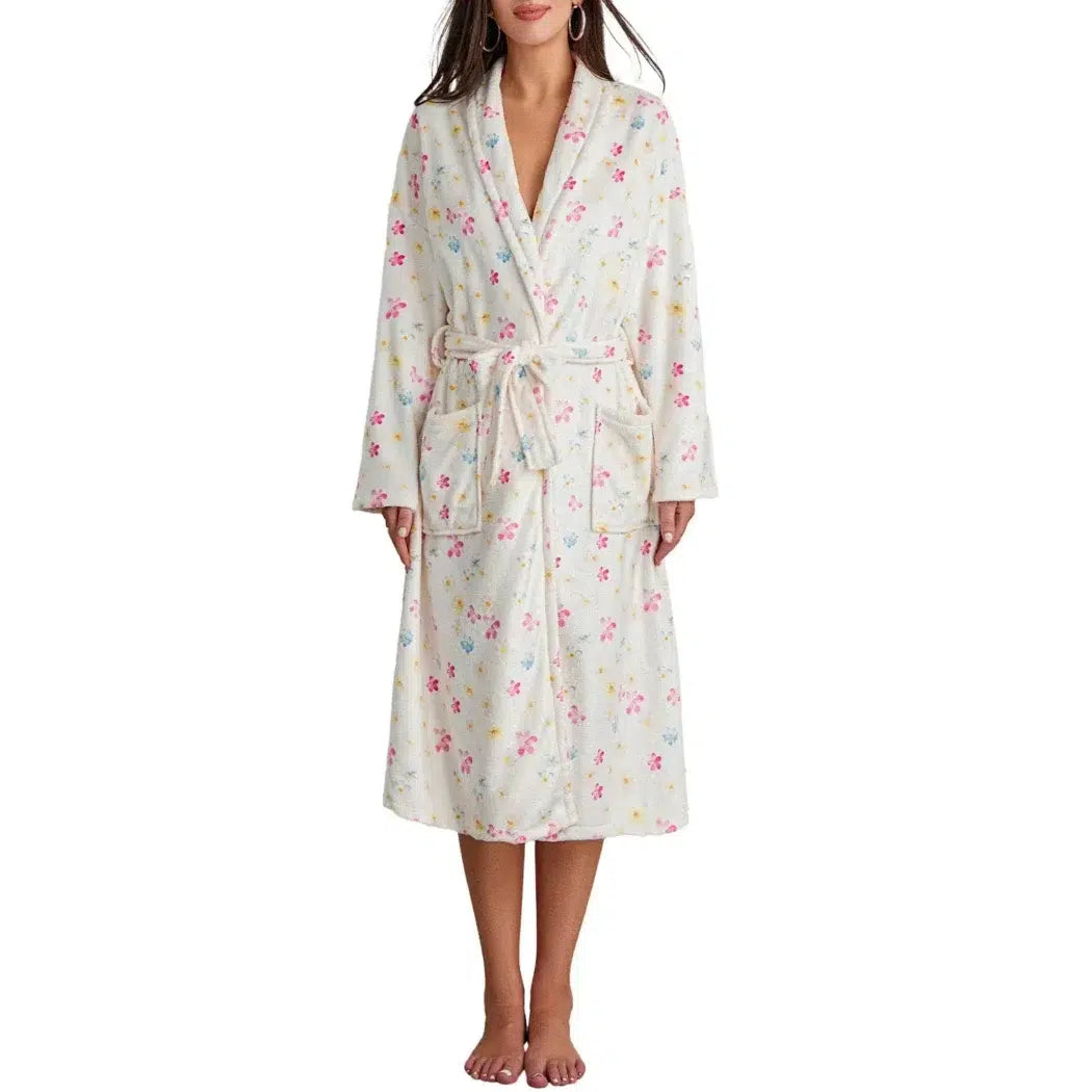 Peignoir motifs fleuris cocooning pour femme 4 / s Peignoir et bain