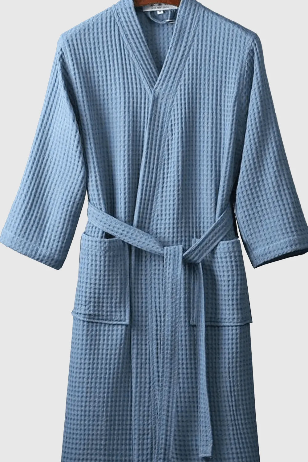 Peignoir élégant nid d'abeille pour détente spa