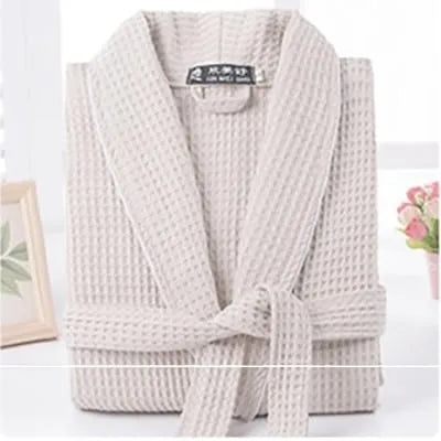 Peignoir nid d'abeille homme élégant et confortable blanc / m Peignoir et bain