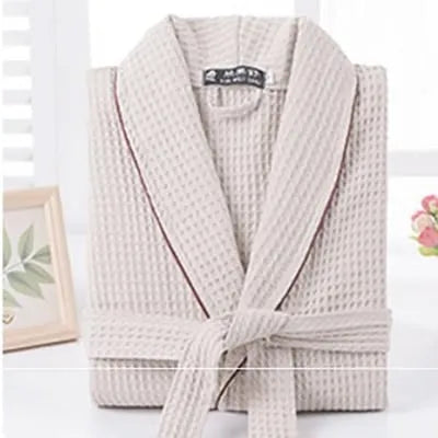 Peignoir nid d'abeille homme élégant et confortable marron / m Peignoir et bain