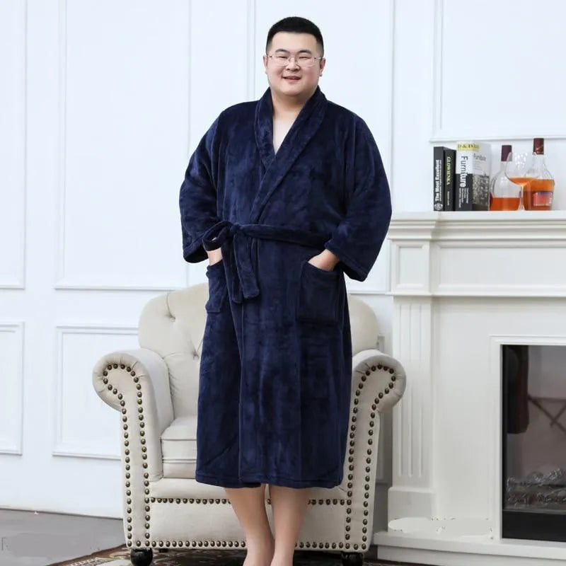 Peignoir plaid chic pour homme style détente bleu / xl Peignoir et bain