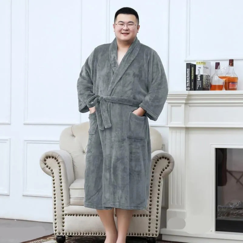 Peignoir plaid chic pour homme style détente gris / xl Peignoir et bain