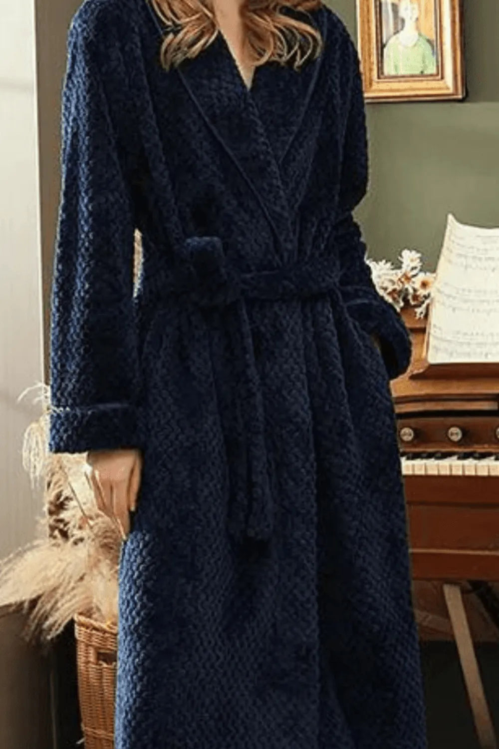 Peignoir hôtel chic pour moments de détente élégants