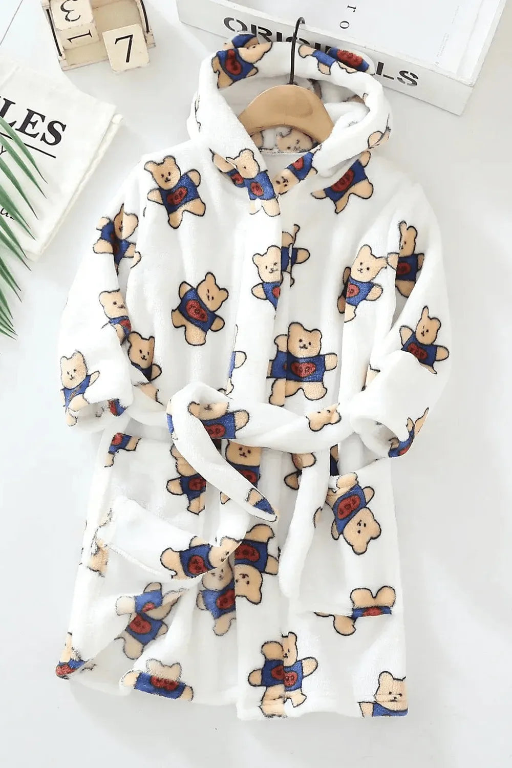 Peignoir garçon douillet pour l'hiver ambiance cocooning