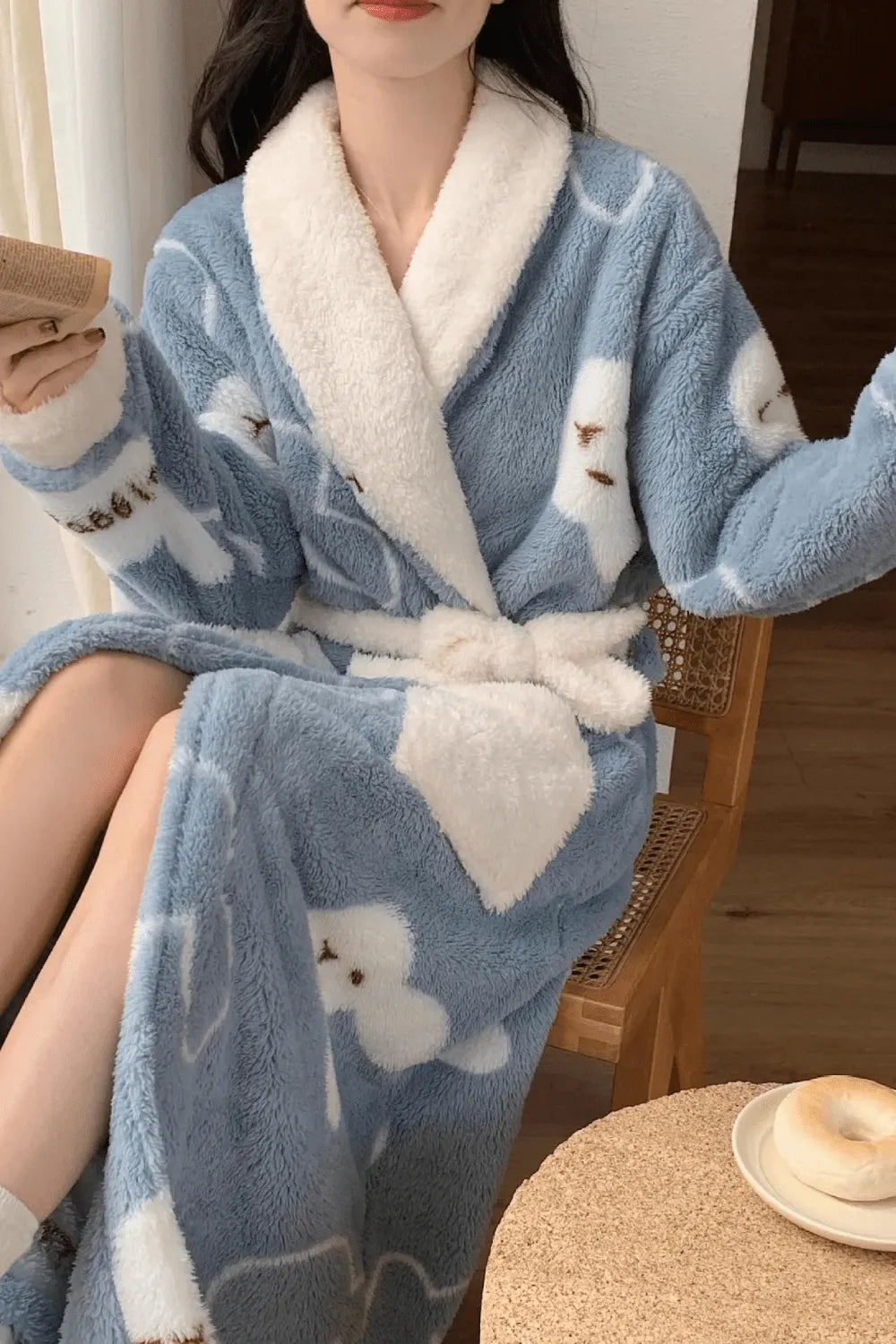 Peignoir élégant cocooning pour femme confort maison