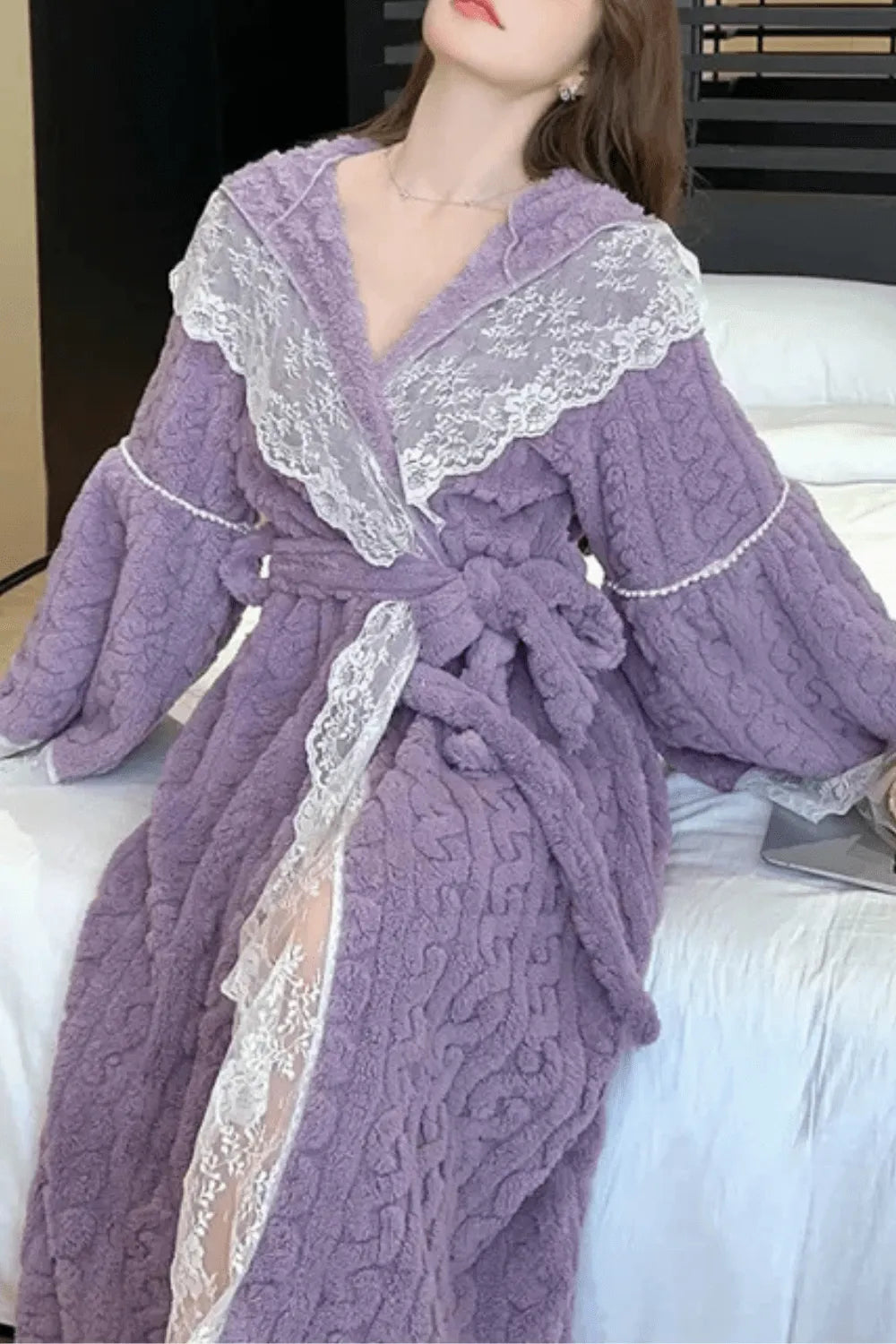 Peignoir kimono japonais élégant pour femme