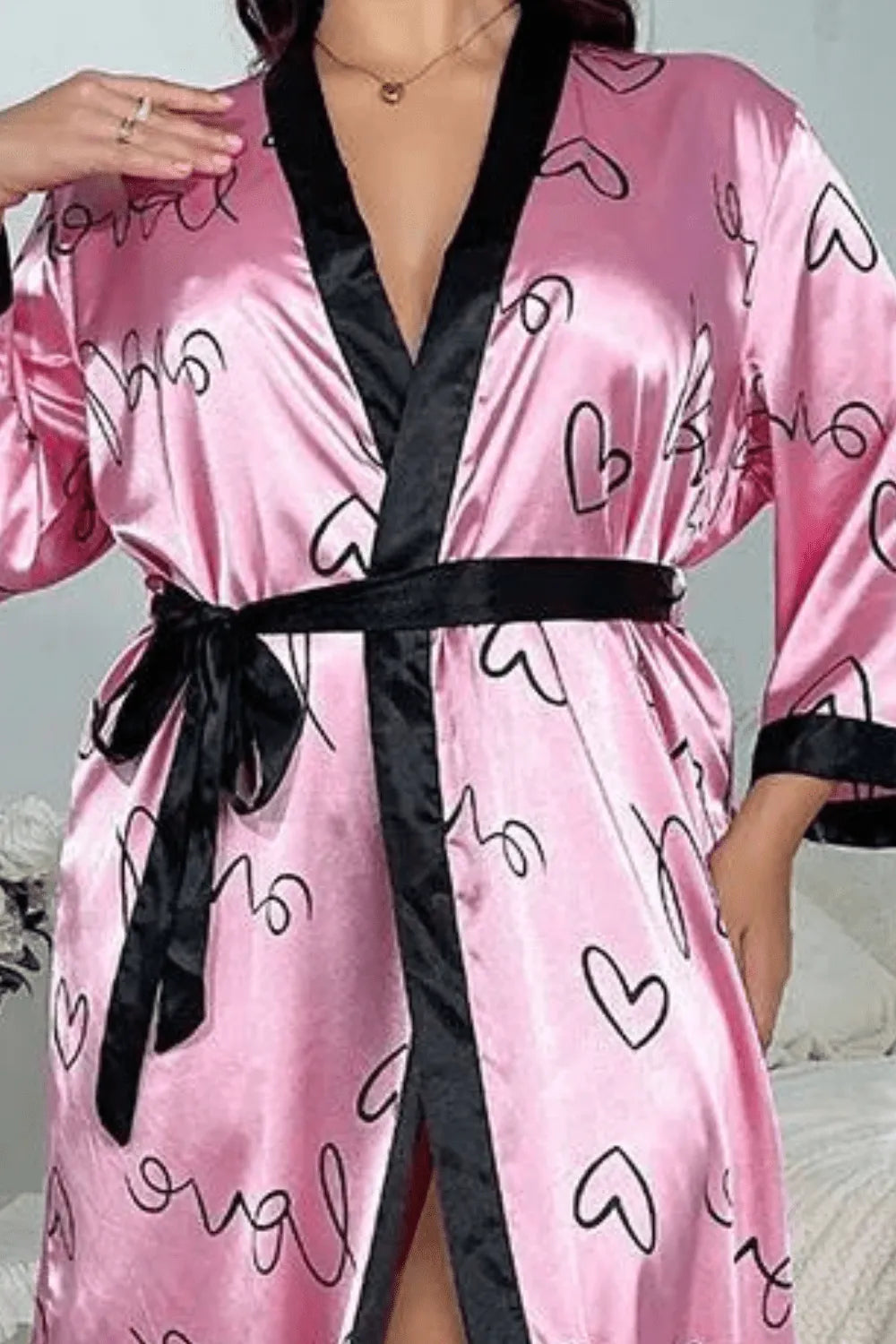 Peignoir kimono élégant femme style japonais chic