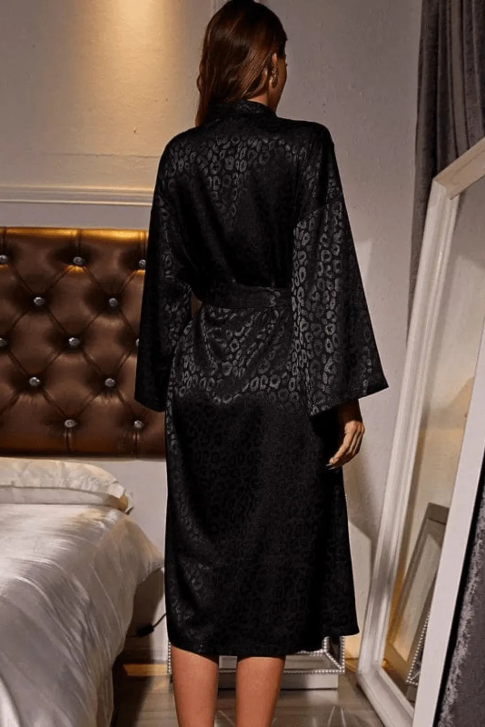 Peignoir sexy pour femme avec dentelle élégante
