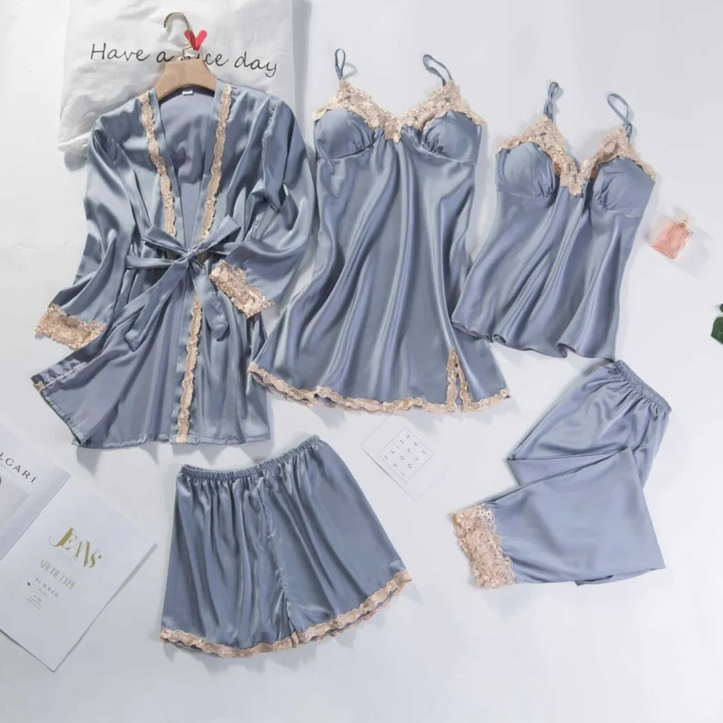 Peignoir vintage contrasté femme élégance rétro Peignoir et bain