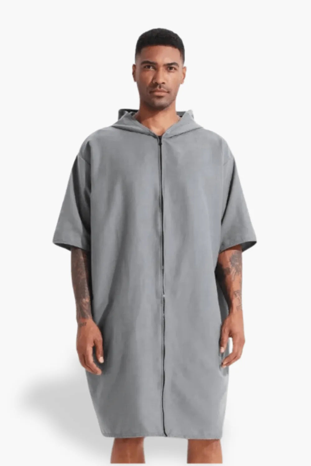 Peignoir poncho élégant pour détente en hiver