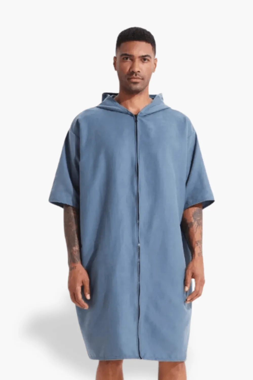 Peignoir poncho élégant pour détente en hiver